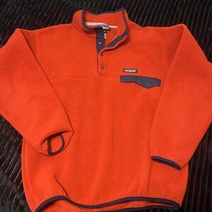 Patagonia Synchilla Snap T Fleece Pullover Jacket red/orange Men's medium